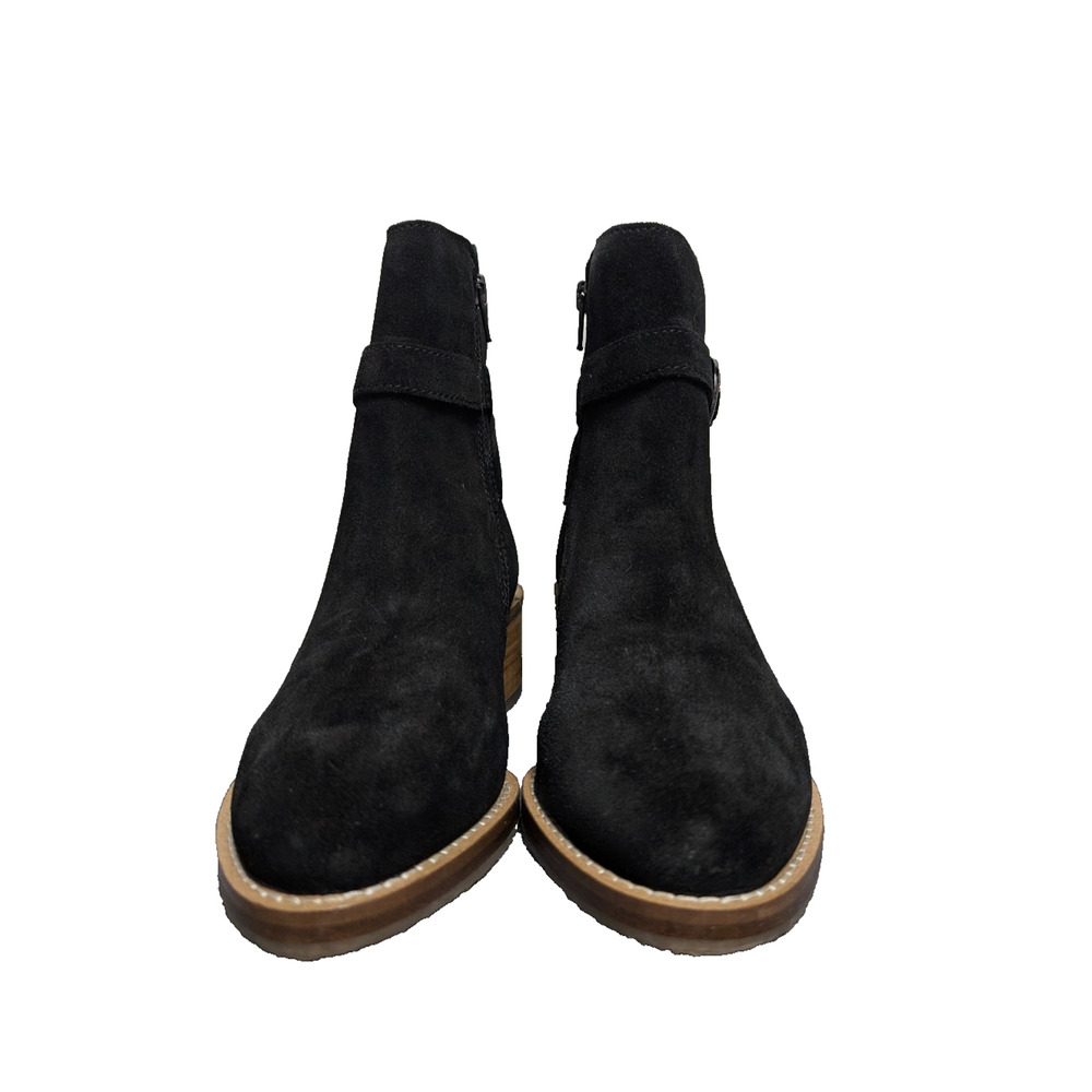 Vintage Foundry Co Leather Boots Womens 8 Artemisia Black Bootie Buckle Western - Picture 5 of 15